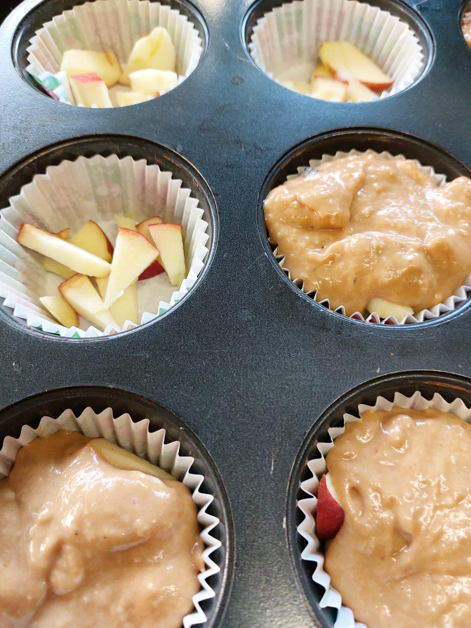 muffins-με μήλο-χωρίς ζάχαρη-συνταγή-