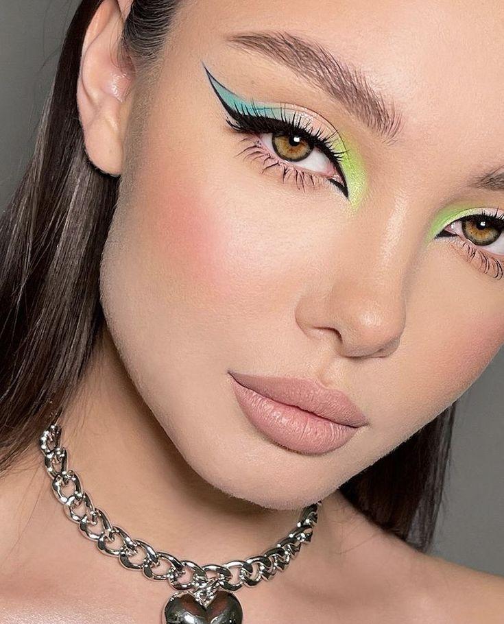 μαύρο-και-μπλε eye liner-ιδέες-