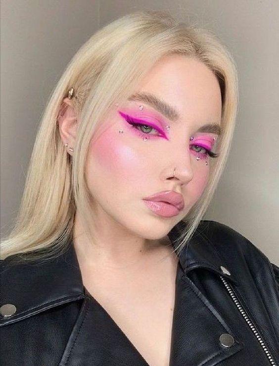 ιδέες-για-χρωματιστό eye liner-Άνοιξη Καλοκαίρι 2023-τάσεις 2023-