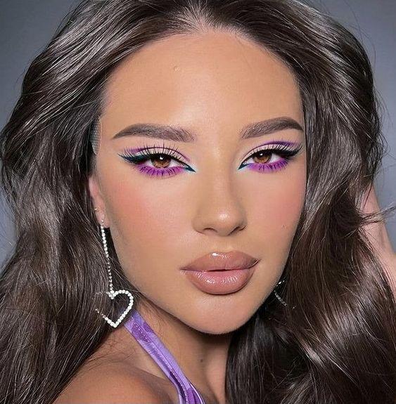 ιδέες-για-χρωματιστό eye liner-Άνοιξη Καλοκαίρι 2023-τάσεις 2023-