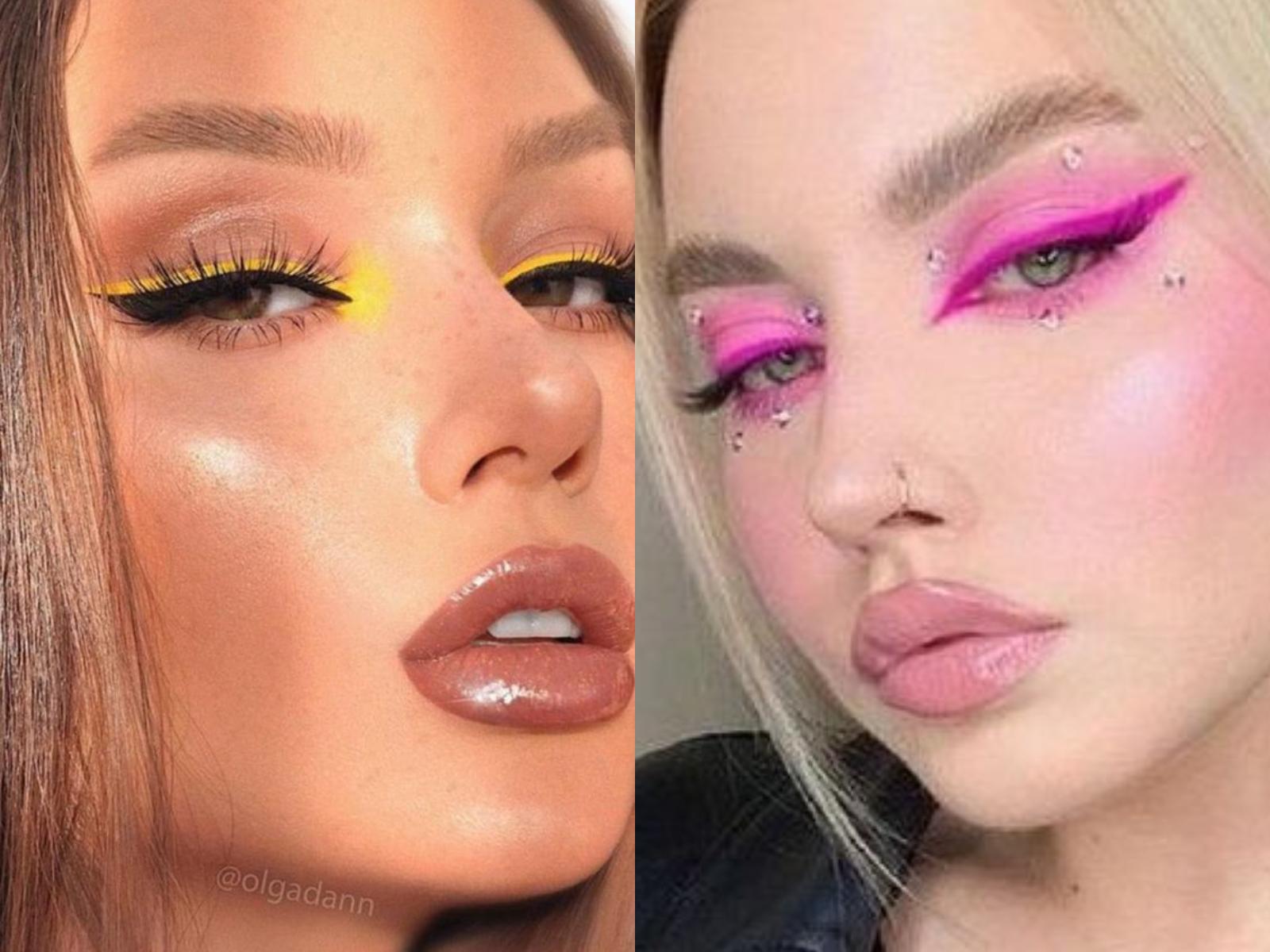 ιδέες-για-χρωματιστό eye liner-Άνοιξη Καλοκαίρι 2023-τάσεις 2023-