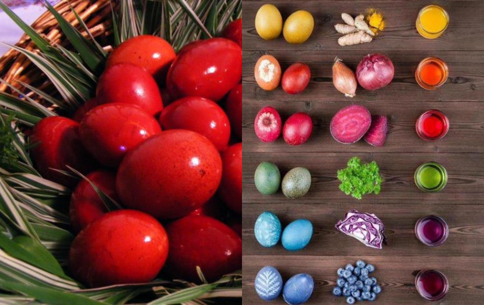 Πάσχα 2023: Πως να βάψετε τα πασχαλινά αυγά με φρούτα και λαχανικά