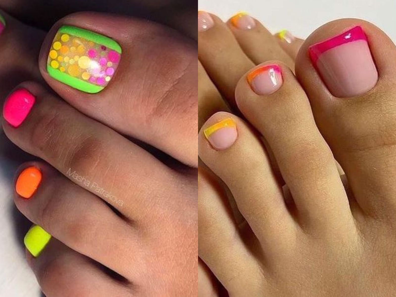 ιδέες-για-πεντικιούρ-σε-neon αποχρώσεις-