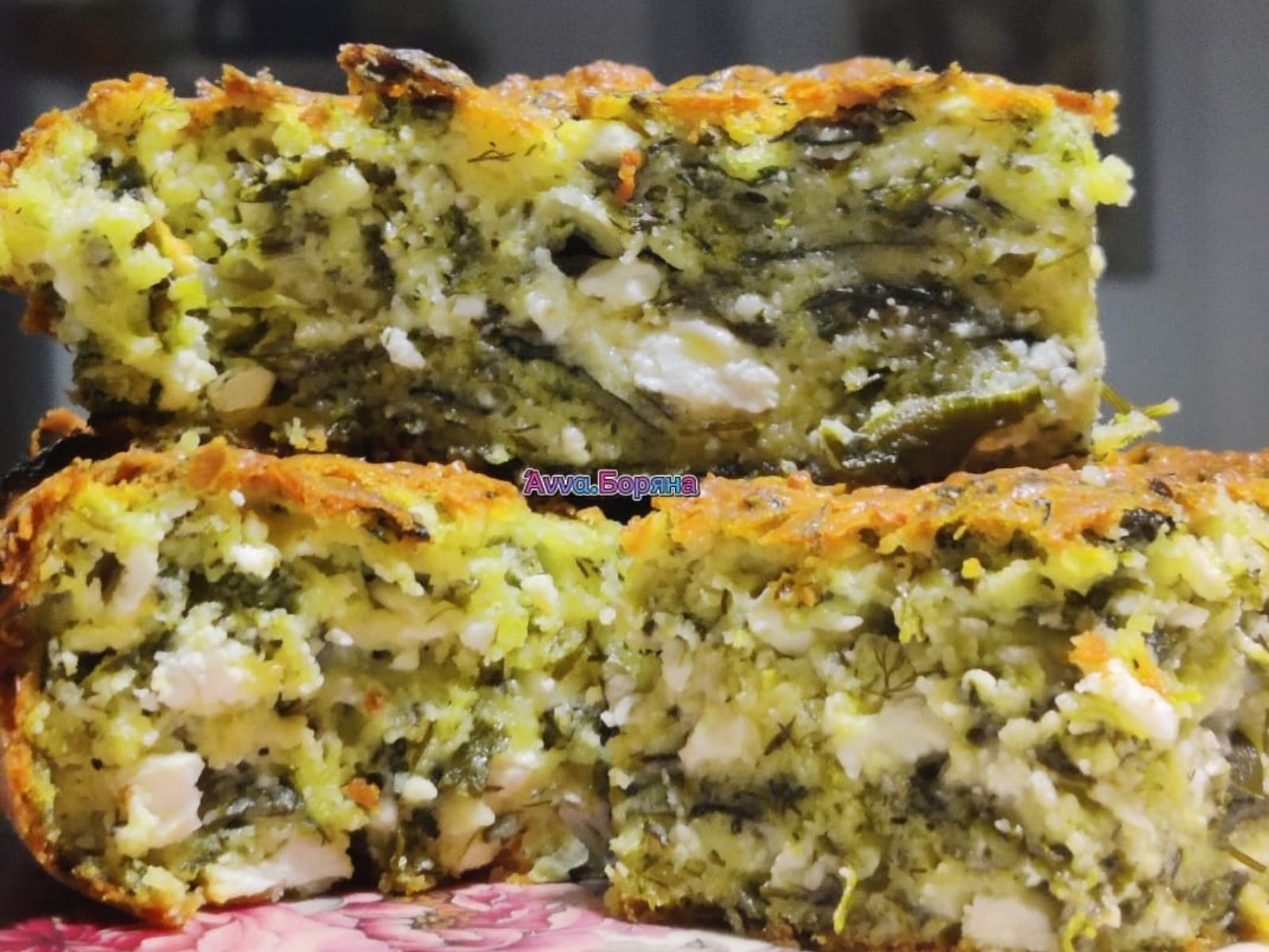 Φουσκωτή σπανακοτυρόπιτα χωρίς φύλλο