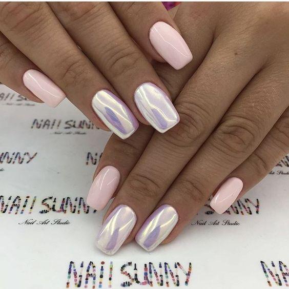 ιδέες-για-μεταλλικά νύχια-σε-ανοιξιάτικες αποχρώσεις-