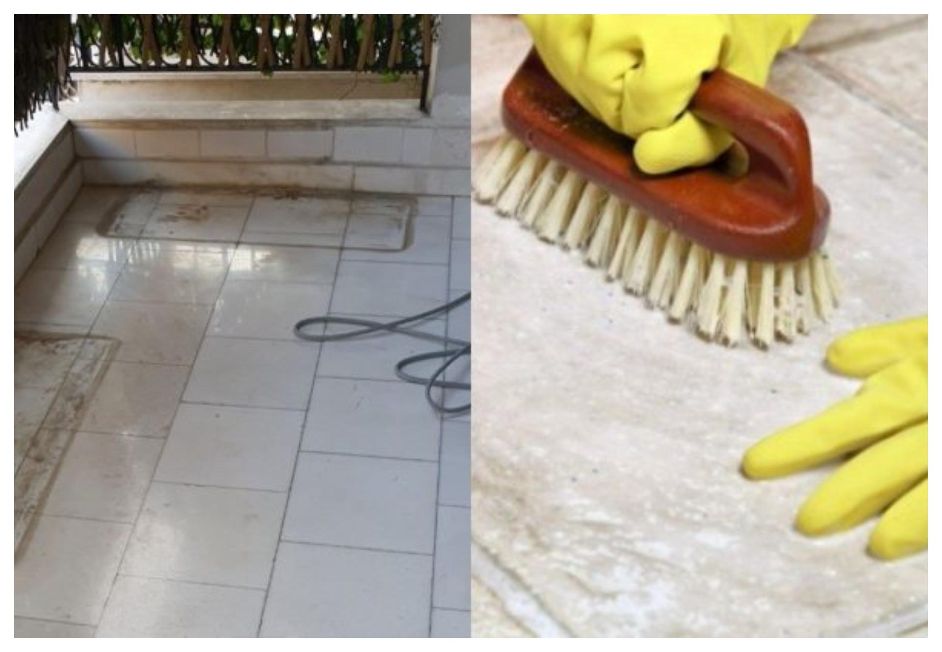 Άλατα, σημάδια από γλάστρες και σκουριές στα πλακάκια στο μπαλκόνι: Έτσι θα γίνουν πεντακάθαρα