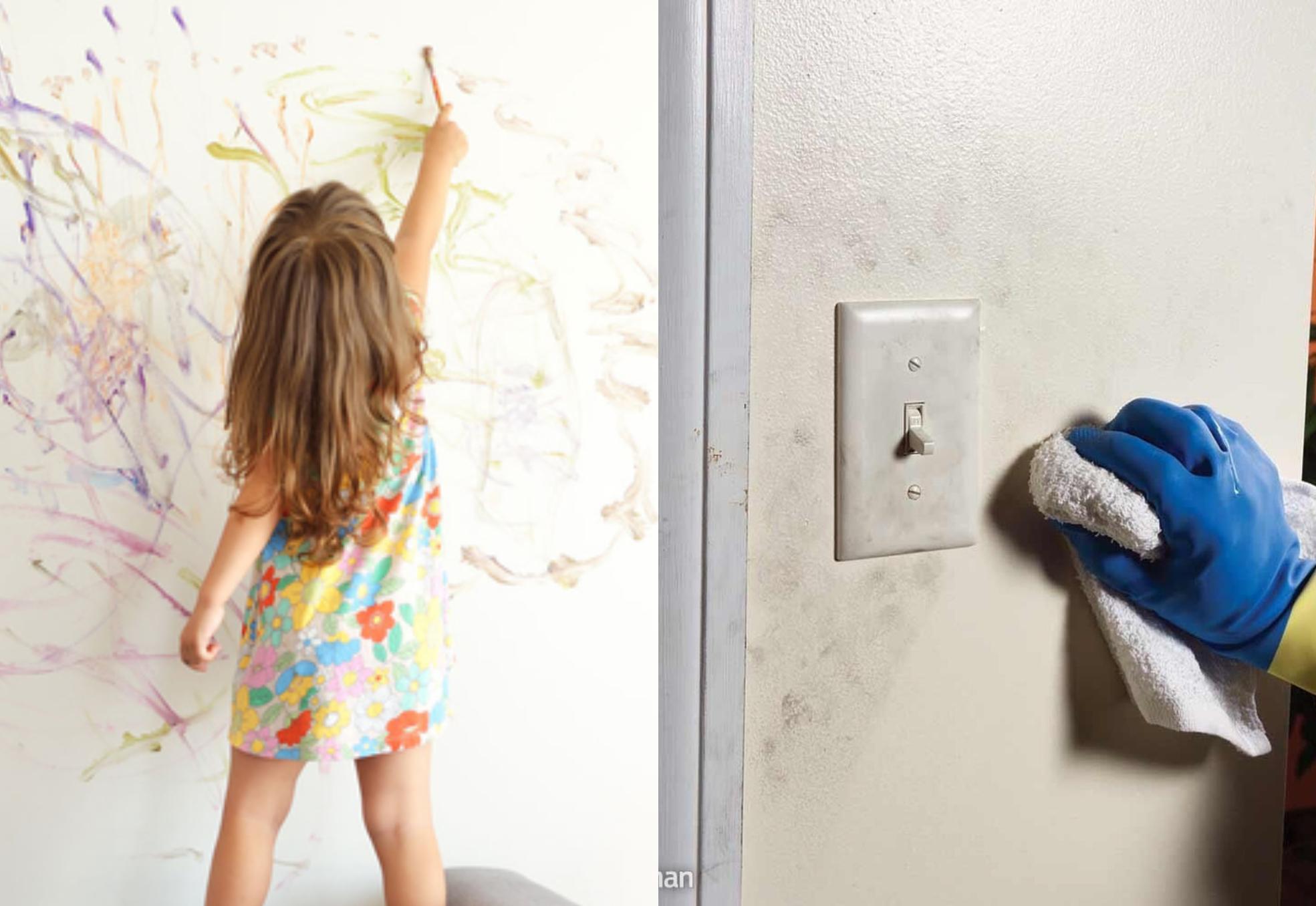 Η μαγική πάστα που θα καθαρίσει τους τοίχους από δαχτυλιές, μαρκαδόρους και κιτρινίλες