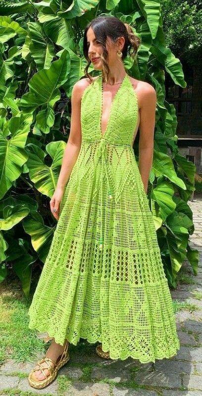 πράσινο-crocket-μάξι φόρεμα-ιδέες-