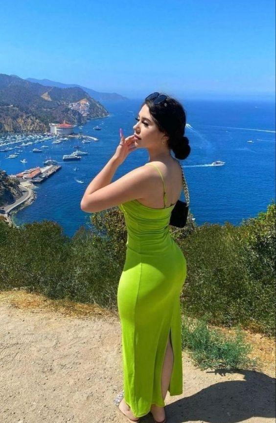 λαχανί-εφαρμοστό-μάξι-φόρεμα-ιδέες-