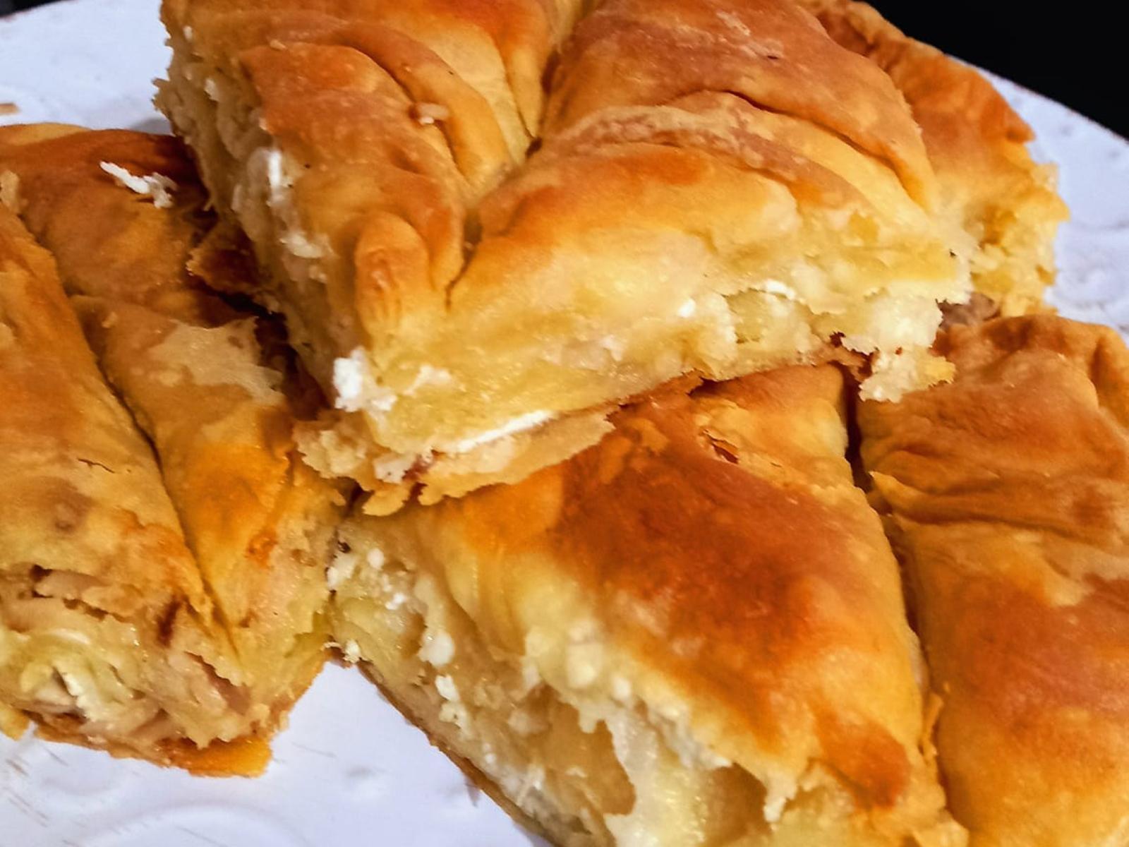 Μανιταρόπιτα με ανθότυρο