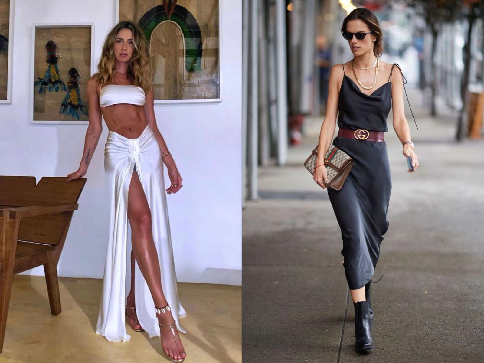 ιδέες-για-σατέν ρούχα-Καλοκαίρι 2023-