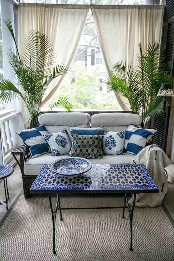 ιδέες διακόσμησης-στο-μπαλκόνι-με-κουρτίνες-