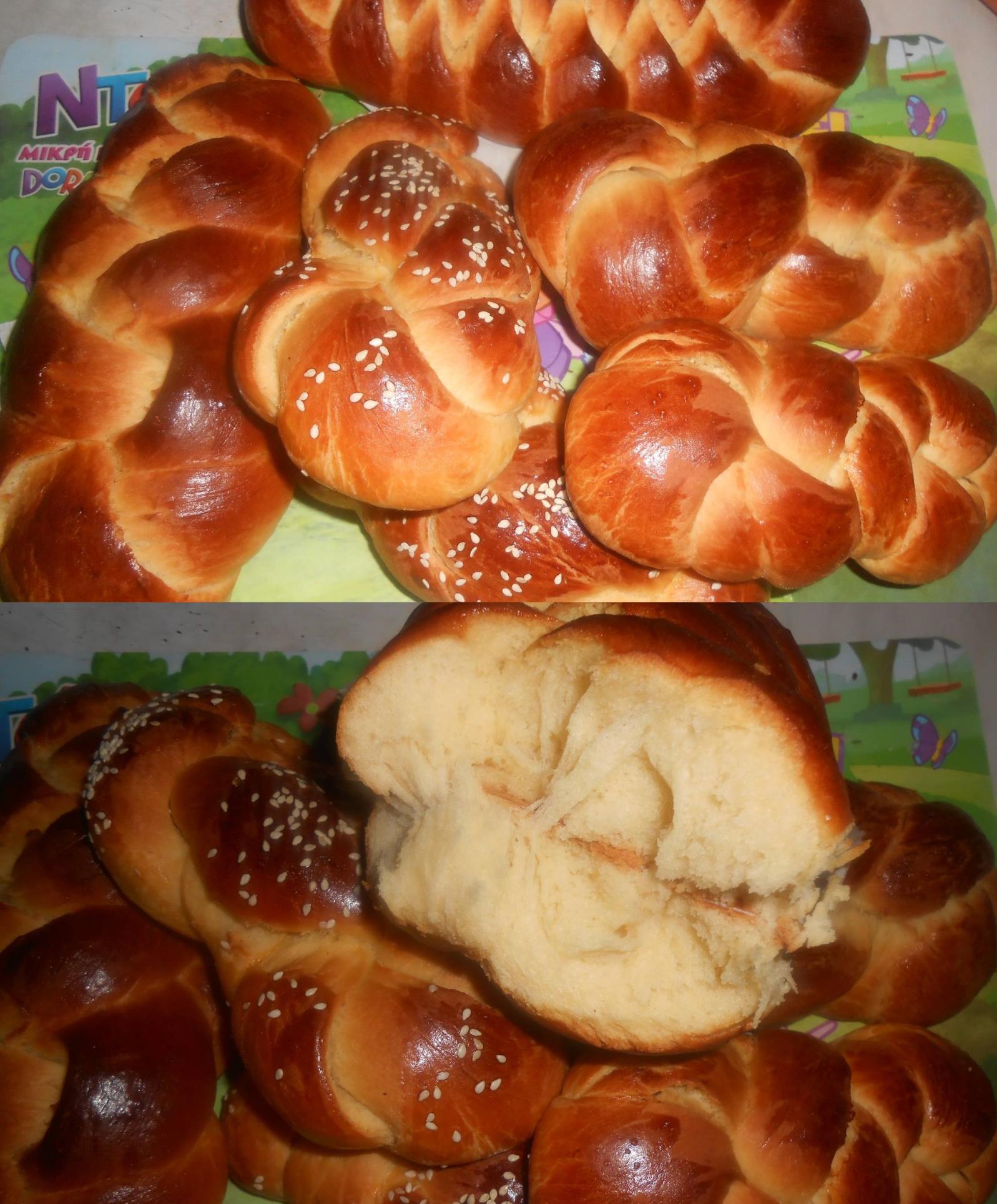 Μυρωδάτα τσουρέκια για κολατσιό στο σχολείο