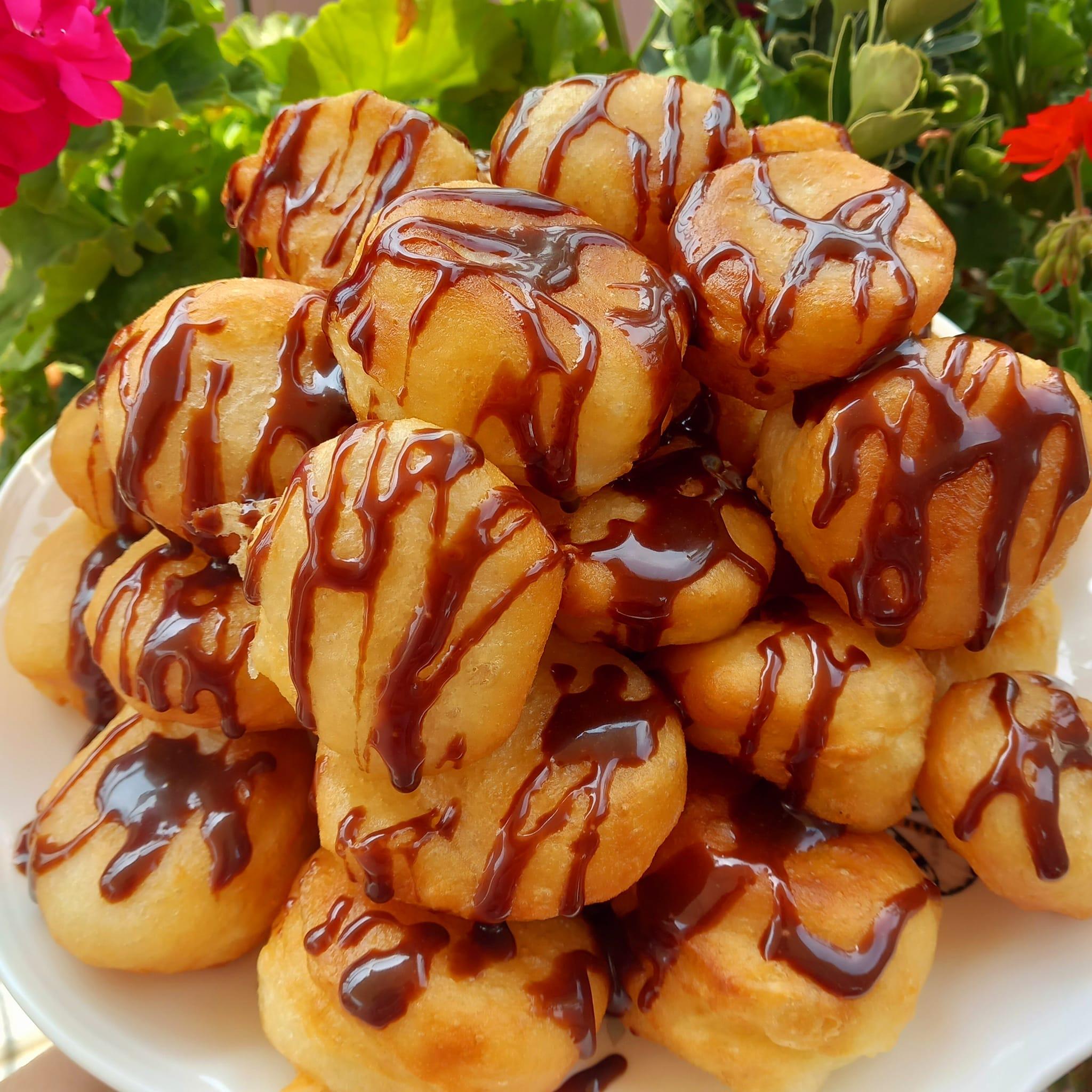 Ντονατσάκια-με μερέντα-συνταγή-