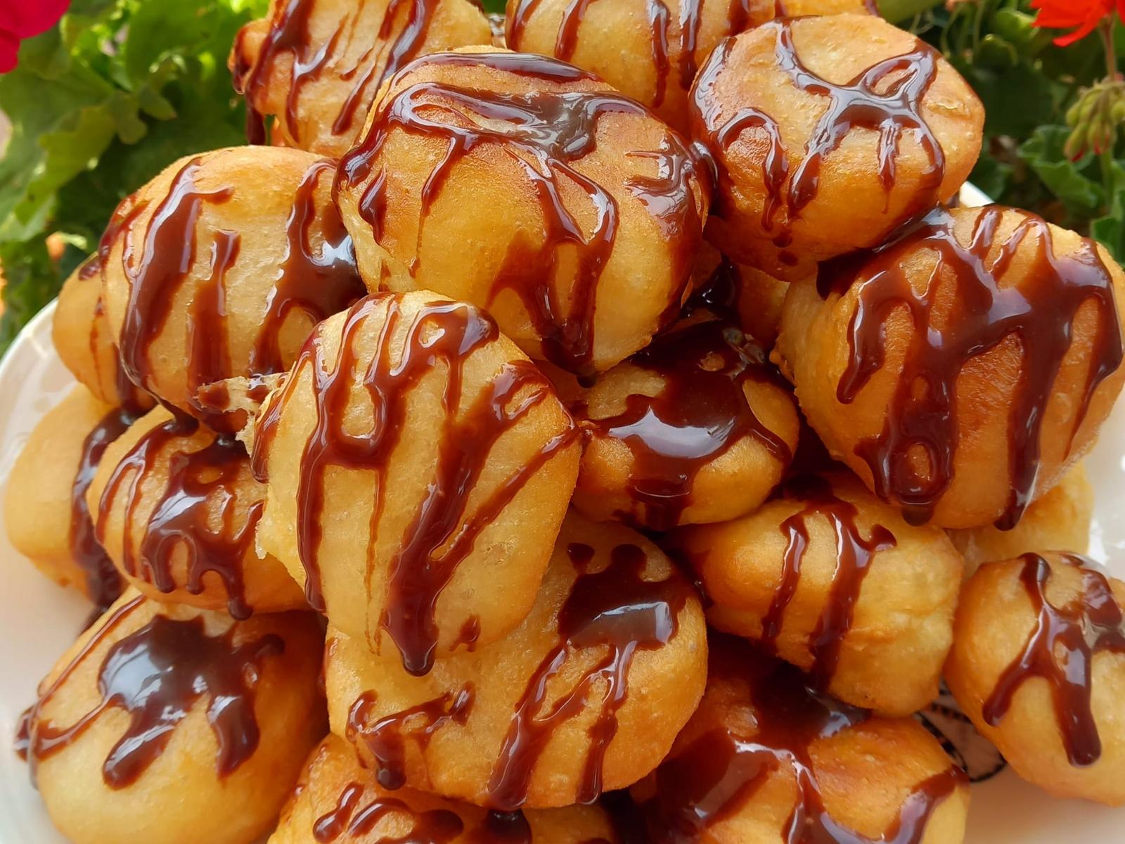 Ντονατσάκια-με μερέντα-συνταγή-