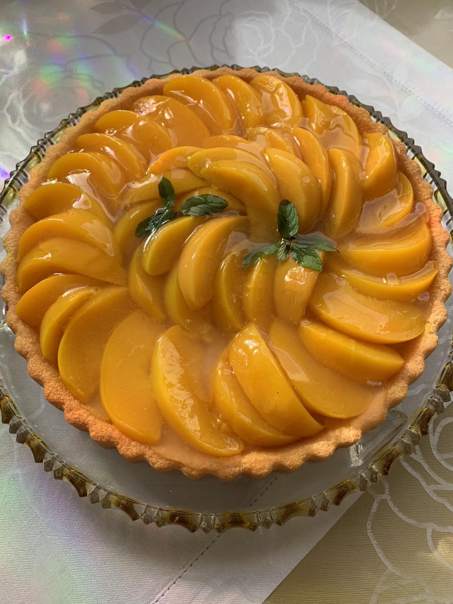 τάρτα-με-κομπόστα ροδάκινο-συνταγή-