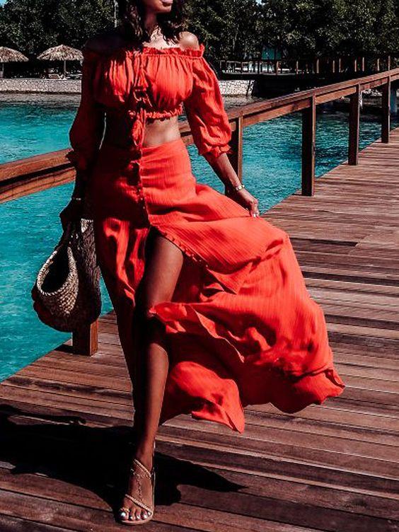total red-με-φούστα-και-τοπ-ιδέες-
