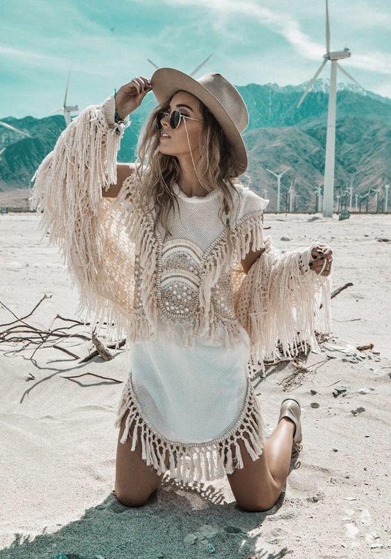 καλοκαιρινό-λευκό φόρεμα-με-κρόσσια-ιδέες- καλοκαιρινό-λευκό φόρεμα-με-κρόσσια-ιδέες-