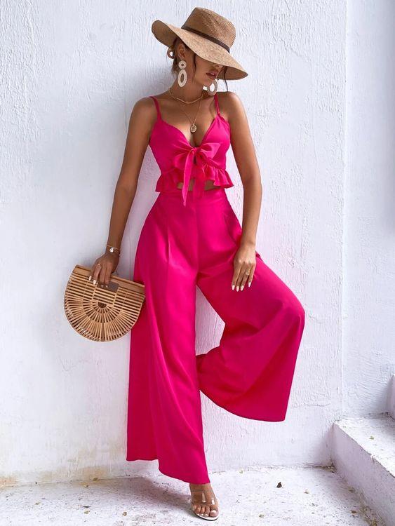 ιδέες-για-καλοκαιρινό ντύσιμο-με-wide leg-παντελόνια-Καλοκαίρι 2023-