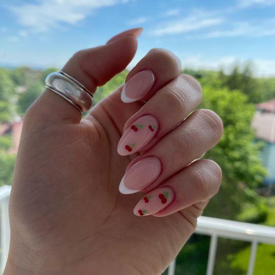 nude-νύχια-με-κεράσια-ιδέες- nude-νύχια-με-κεράσια-ιδέες-