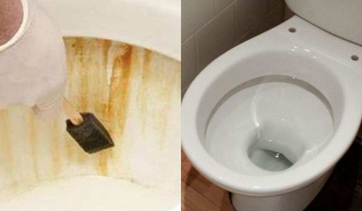 Λεκέδες σκουριάς στη λεκάνη της τουαλέτας : 2 αποτελεσματικοί τρόποι για να τους αφαιρέσετε