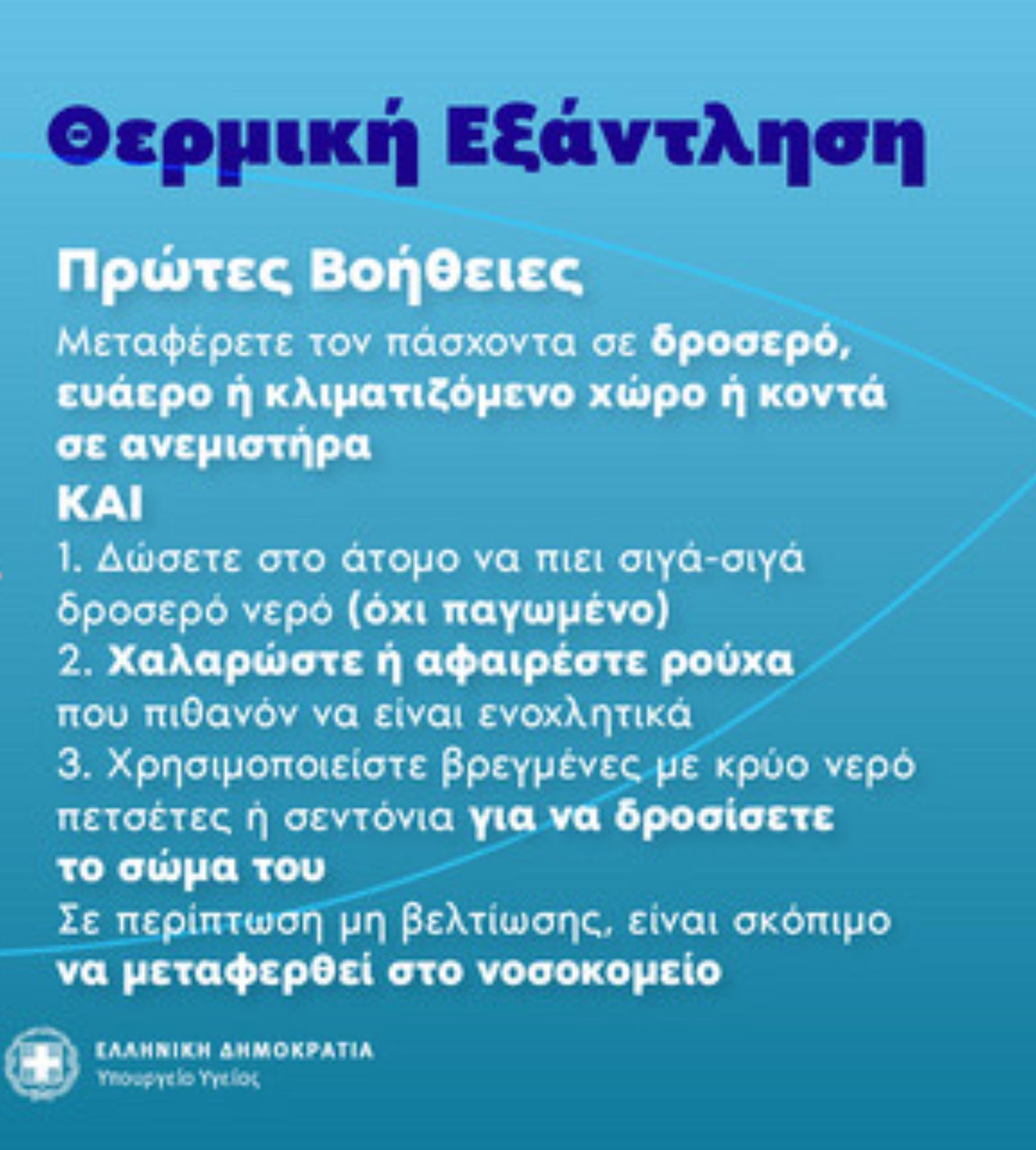 Καύσωνας διαρκείας: Οι μετεωρολόγοι προειδοποιούν για 45άρια – Θερμική εξάντληση και θερμοπληξίας δείτε τα συμπτώματα