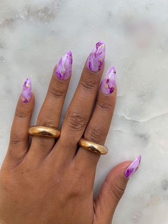 μοβ-μαρμάρινα νύχια-ιδέες-