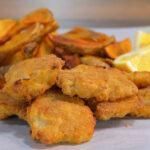 Μεταμόρφωση του Σωτήρος-μπακαλιάρος-στον φούρνο-σαν-τηγανιτός-με-σκορδαλιά-συνταγή-