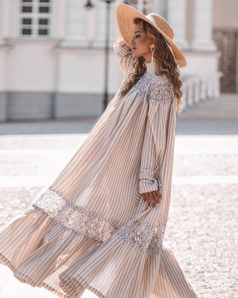 Γη της Ελίας – Άντζελα Γκερέκου : Το Πράσινο ριχτό φόρεμα της είναι ότι πρέπει για τις χαλαρές βόλτες σου