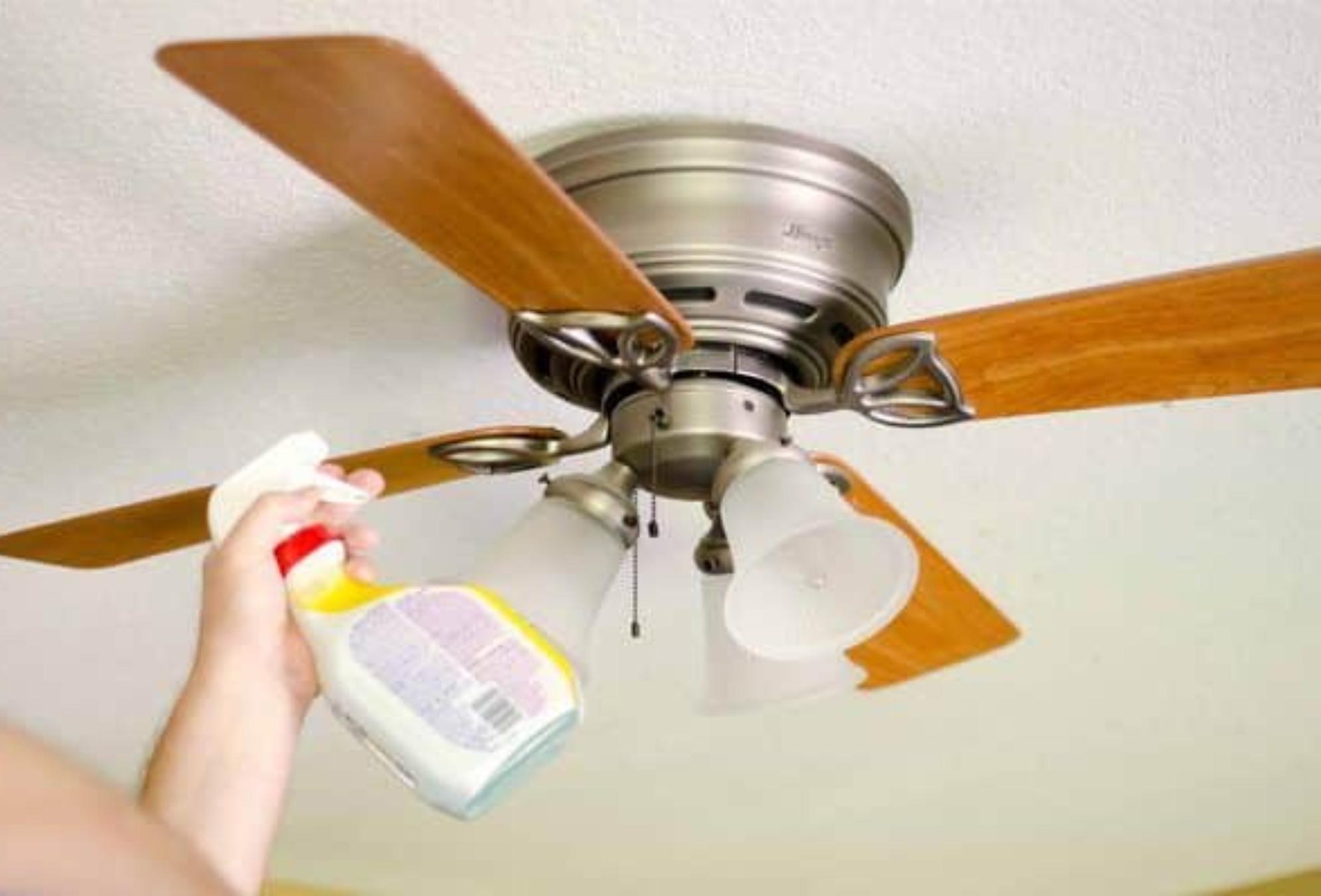 Βρωμιά λίπη και κολλημένη σκόνη στον ανεμιστήρα οροφής: Δείτε πως να τον καθαρίσετε εύκολα και γρήγορα