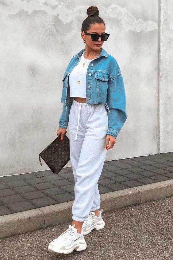 ιδέες-για-ντύσιμο-με-τζιν ζακέτα-Φθινόπωρο 2023-τάσεις-