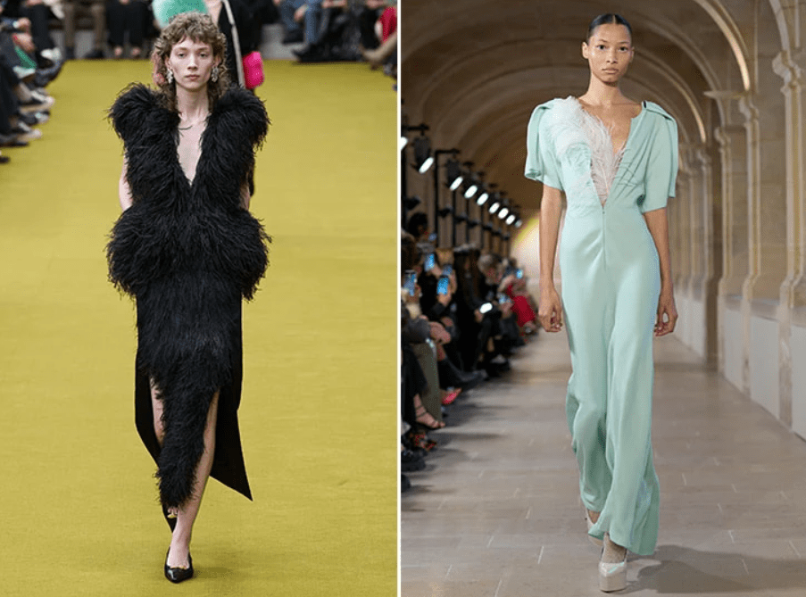 φτερά και πούπουλα στα ρούχα-Φθινόπωρο-Χειμώνας-2023-2024-τάσεις-στο-ντύσιμο- φτερά και πούπουλα στα ρούχα-Φθινόπωρο-Χειμώνας-2023-2024-τάσεις-στο-ντύσιμο-