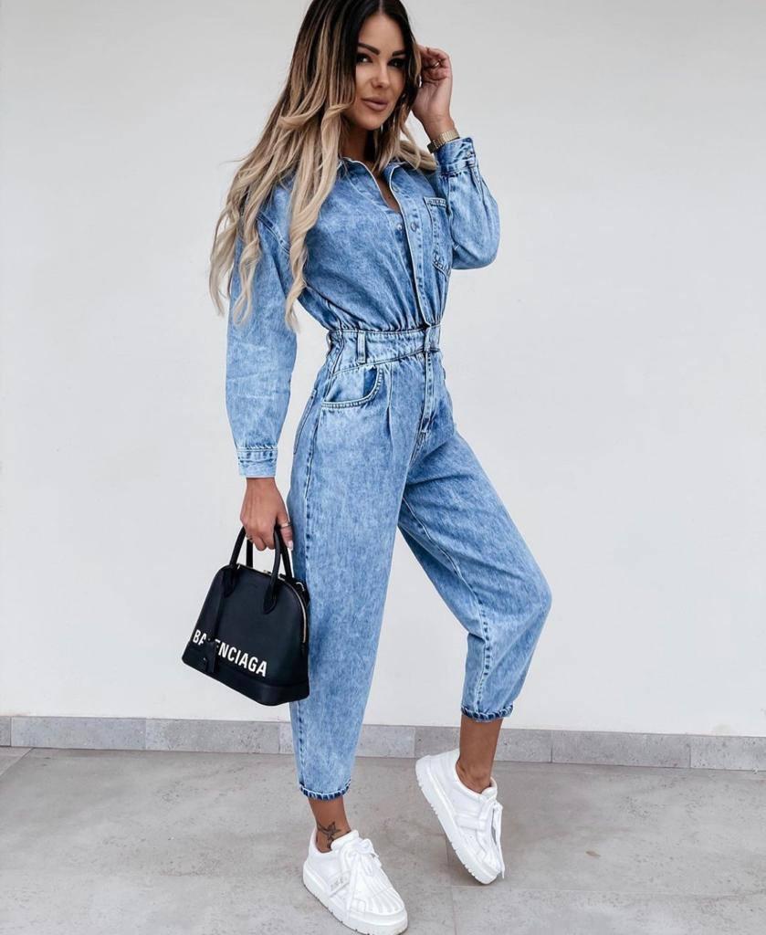 Σοφία Φαράζη : Η Χρύσα από τους Παγιδευμένους φόρεσε τζιν ολόσωμη Boho φόρμα – Το απόλυτο trend του Φθινοπώρου