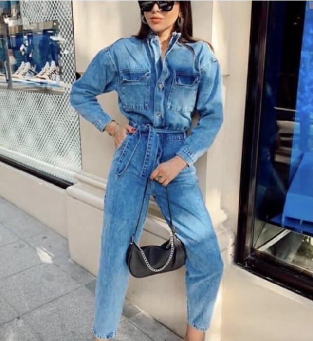 Σοφία Φαράζη : Η Χρύσα από τους Παγιδευμένους φόρεσε τζιν ολόσωμη Boho φόρμα – Το απόλυτο trend του Φθινοπώρου