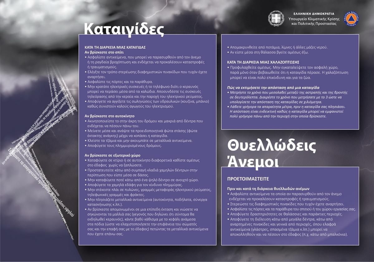 ΕΜΥ – Επικαιροποιημένο δελτίο : Μεγάλη προσοχή αυτές τις ώρες – Μέχρι πότε θα διαρκέσουν τα έντονα φαινόμενα