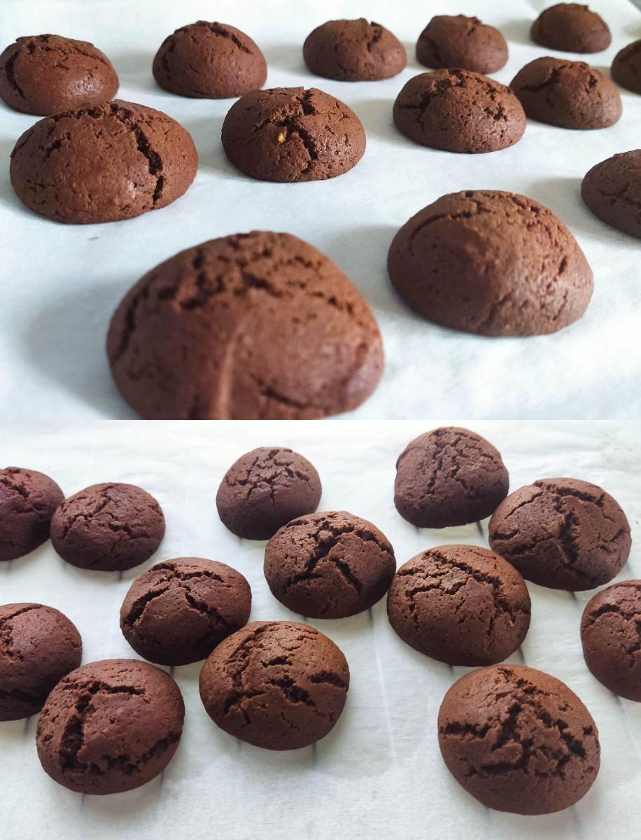 Κουλουράκια σοκολάτας με τρία υλικά χωρίς ζάχαρη