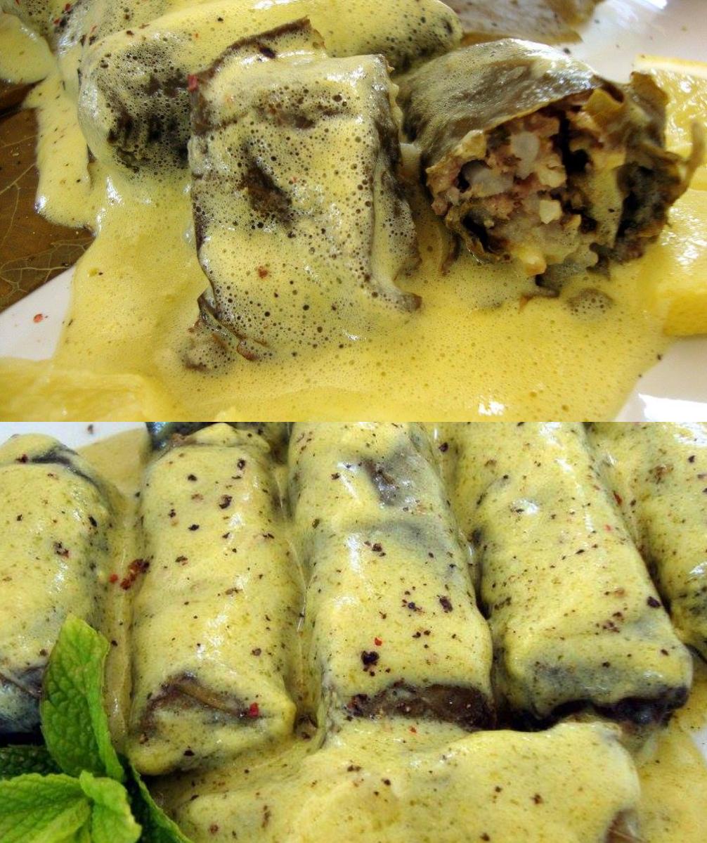 Γιαπράκια με κιμά και αυγολέμονο