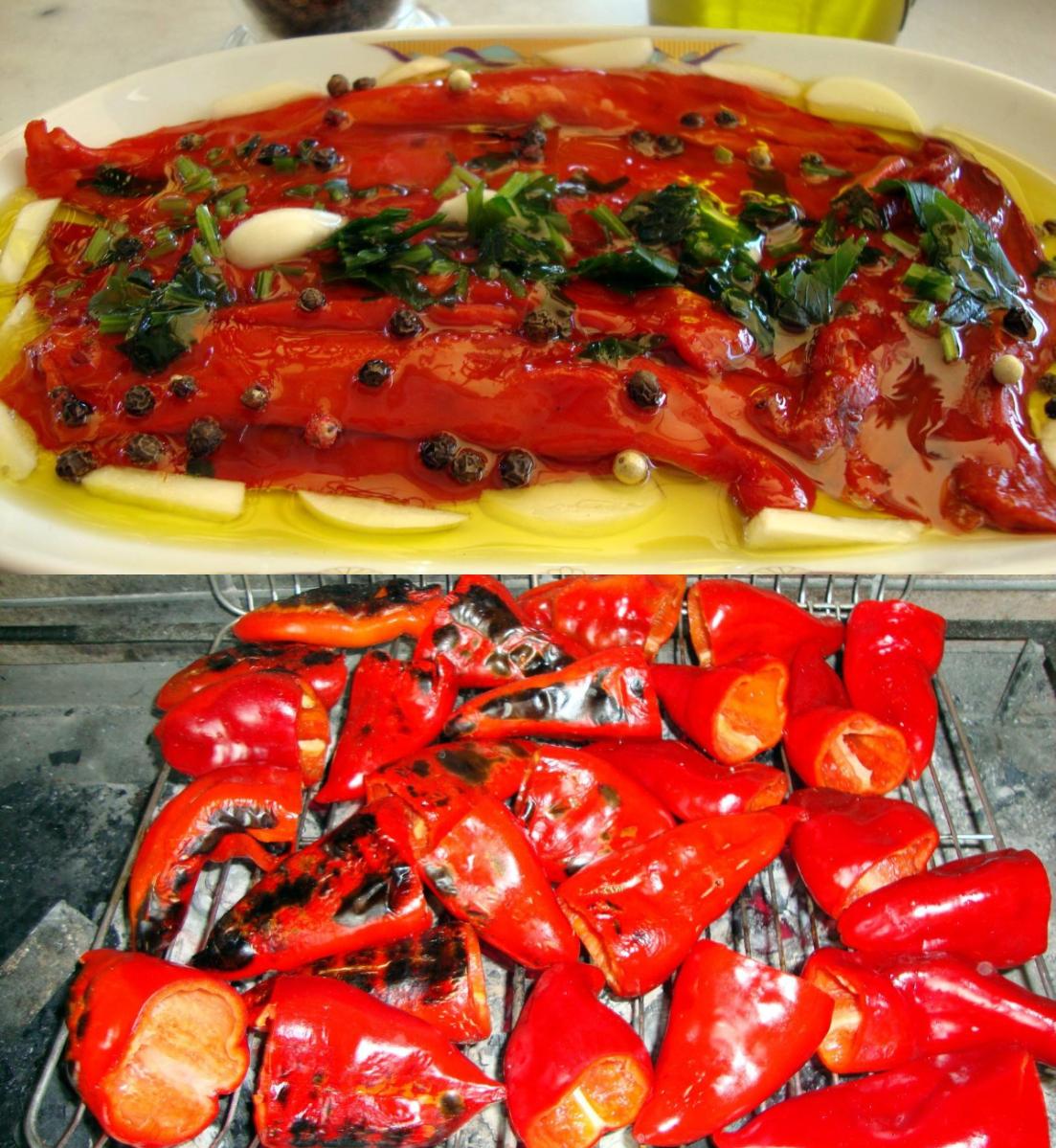 πιπεριές Φλωρίνης-στα-κάρβουνα-συνταγή-