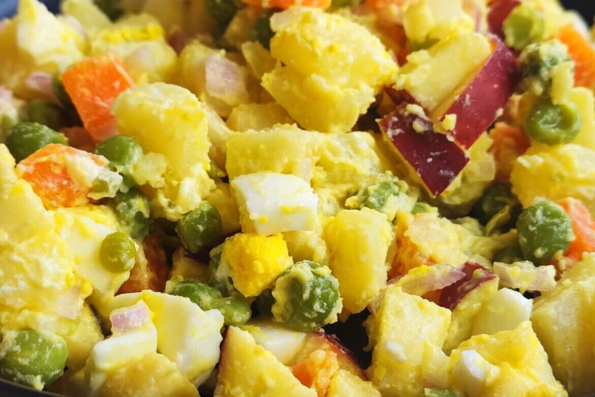 Salatka Jarzynowa-με γιαούρτι-συνταγή-