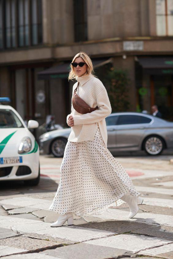 Φθινόπωρο – Χειμώνας 2023 – 2024: 15 ιδέες για το γυναικείο ντύσιμο με πουά σχέδιο