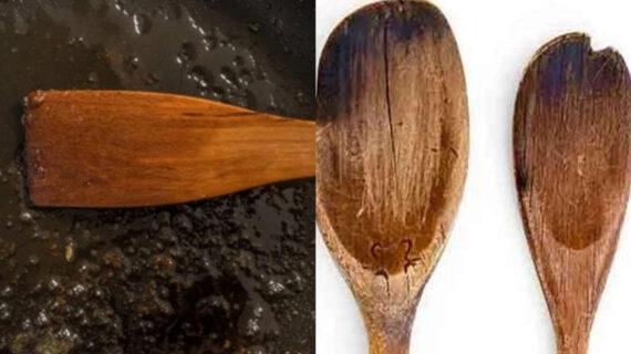 Λίπη λάδια και ξεραμένες σάλτσες: Κάντε τα ξύλινα μαγειρικά σκεύη της κουζίνας σαν καινούρια