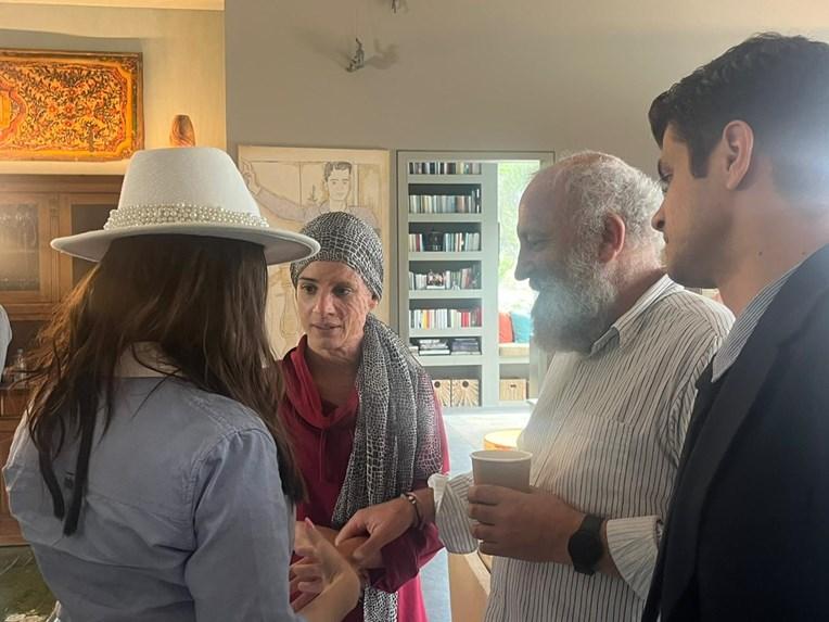 Η Ιωάννα Παλιοσπύρου στα γυρίσματα της σειράς του ΑΝΤ1, «Μετά τη φωτιά»