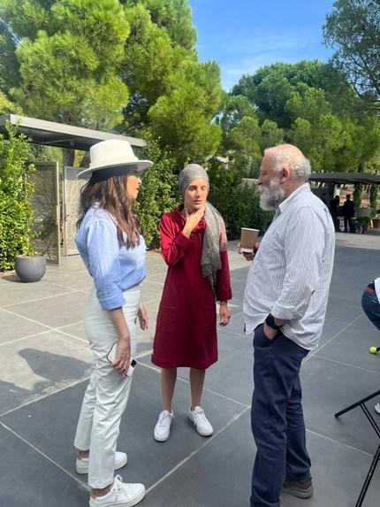 Η Ιωάννα Παλιοσπύρου στα γυρίσματα της σειράς του ΑΝΤ1, «Μετά τη φωτιά»