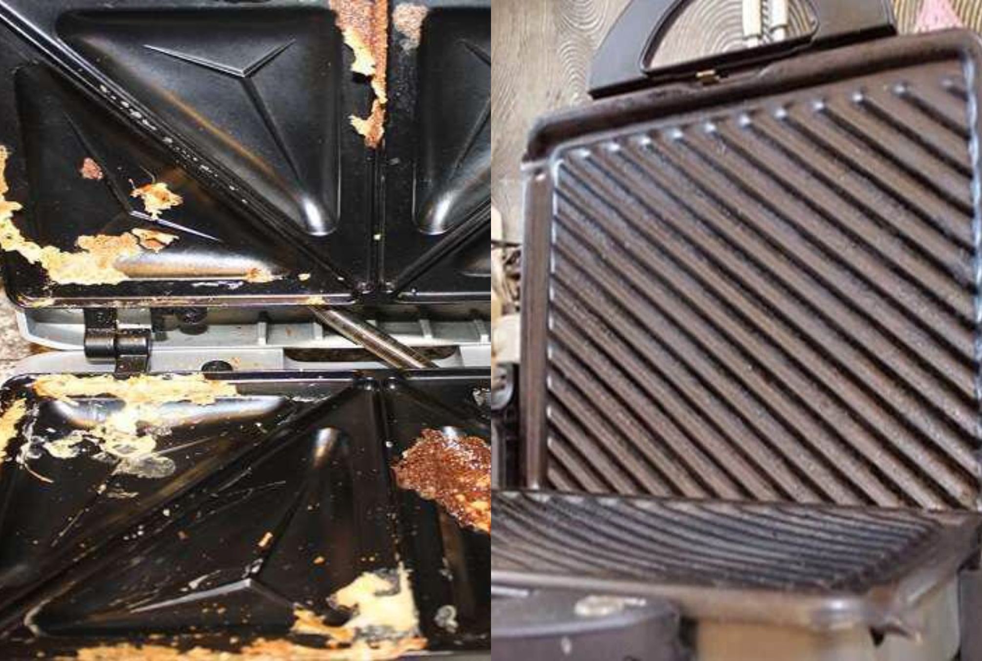 Λάδια λίπη και καμένα τυριά στην τοστιέρα: Ο σωστός καθαρισμός για να μην καταστραφούν ή γρατζουνιστούν οι αντικολλητικες πλάκες