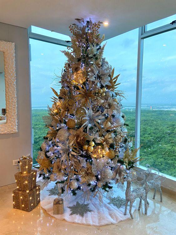 χρυσά στολίδια-τάσεις-στον-στολισμό-του-Χριστουγεννιάτικου δέντρου-ιδέες- χρυσά στολίδια-τάσεις-στον-στολισμό-του-Χριστουγεννιάτικου δέντρου-ιδέες-