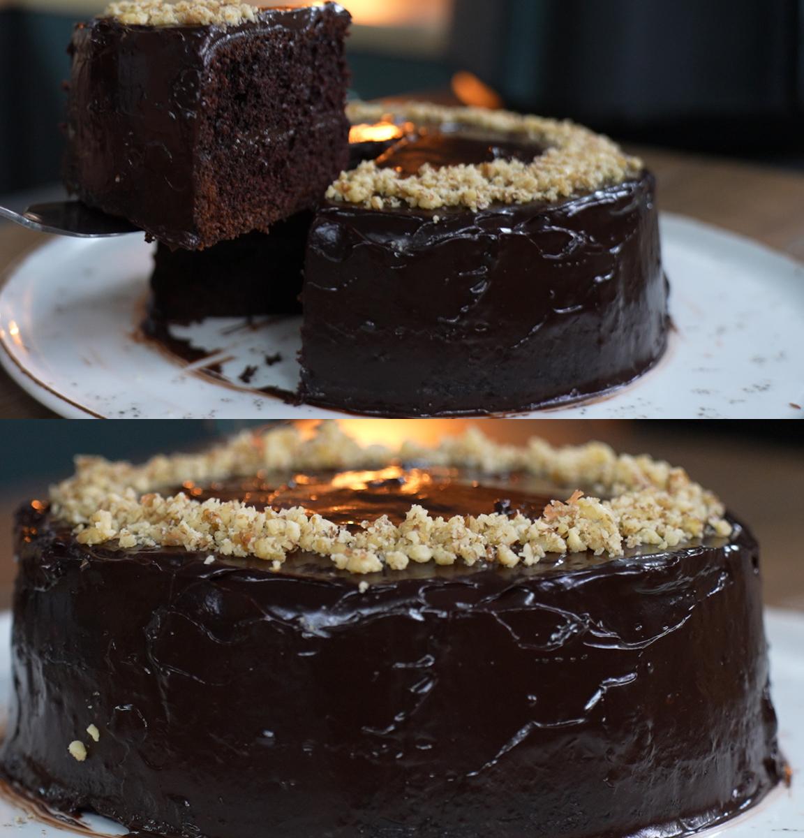 τούρτα-στο-air fryer-με-σοκολάτα-συνταγή-