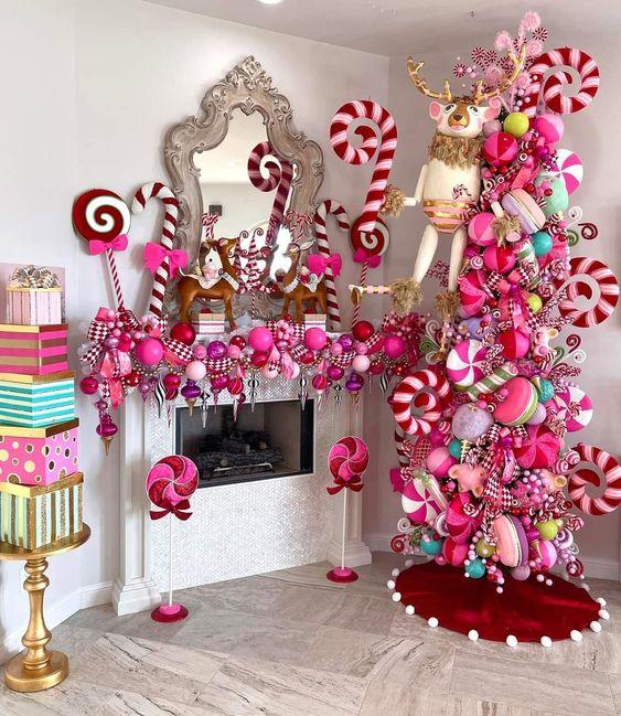 χριστουγεννιάτικες-γιρλάντες-με-γλυκά-στο-τζάκι-ιδέες-