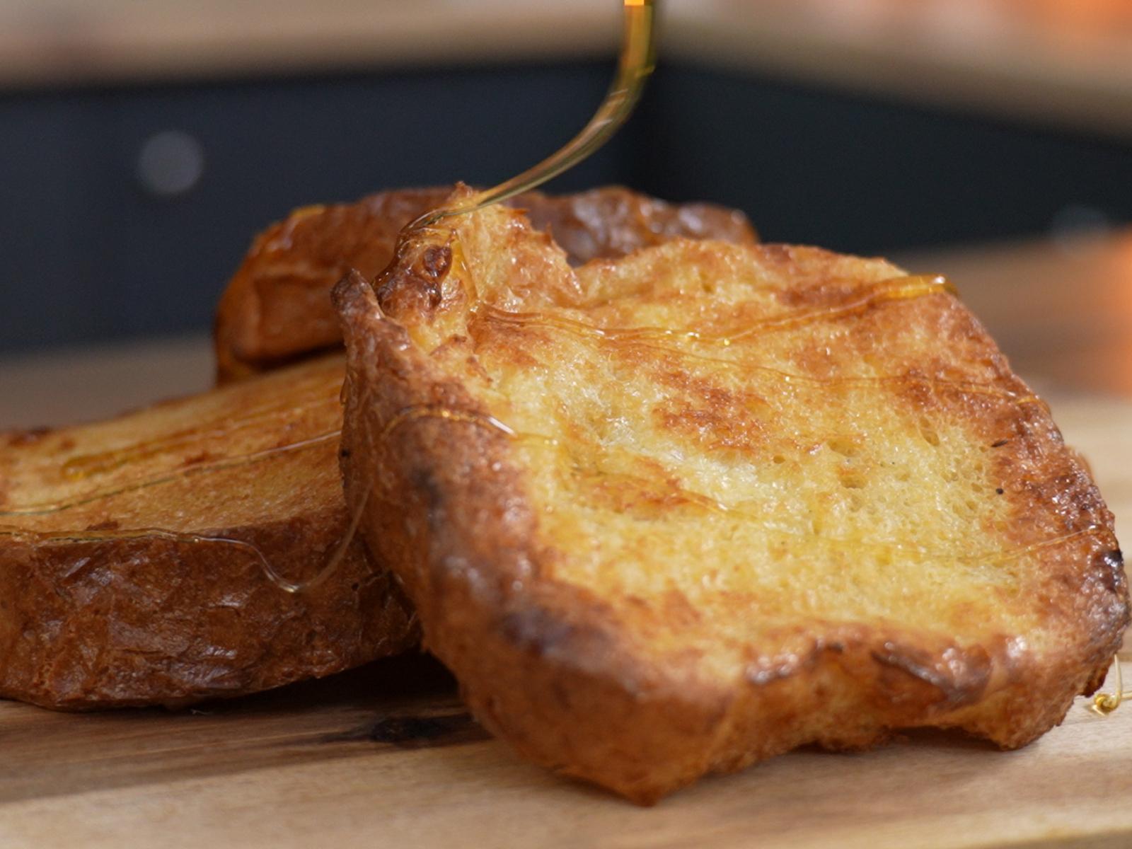 αυγόφετες-χωρίς λάδι-με-μέλι-συνταγή-