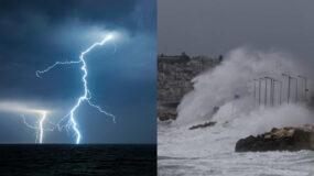 Κακοκαιρία τύπου «Π»: Θυελλώδεις άνεμοι, καταιγίδες και με κύματα έως τεσσάρων μέτρων – Περιοχές