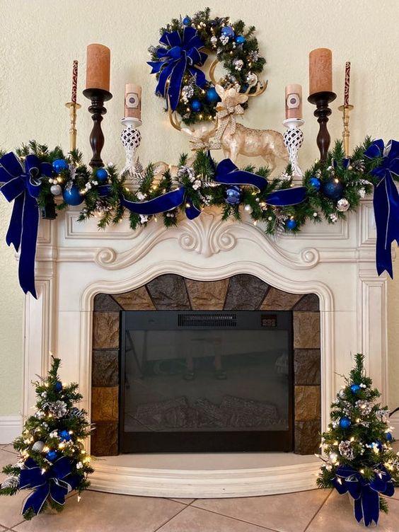 Χριστούγεννα 2023: 23 ιδέες για μπλε διακόσμηση σε όλο το σπίτι